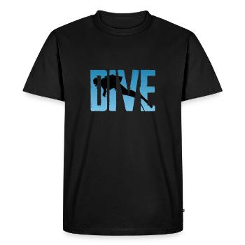Plongée plongeuse - T-shirt Premium bio Homme - noir - Devant - Nico (187cm)