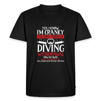 Yes, I know, I'm moody - Men's Premium Organic T-Shirt - black - Front - Nico (187cm)