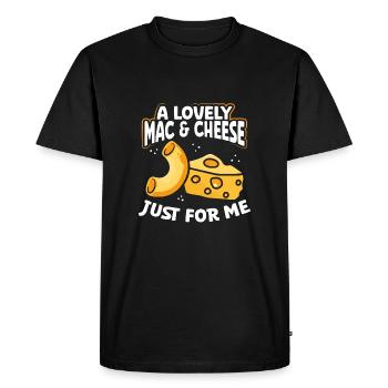 A beautiful mac and cheese - Men's Premium Organic T-Shirt - black - Front - Nico (187cm)