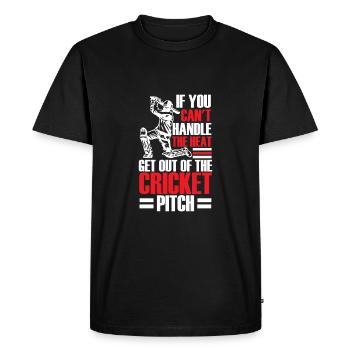 Get out of the cricket field - Men's Premium Organic T-Shirt - black - Front - Nico (187cm)