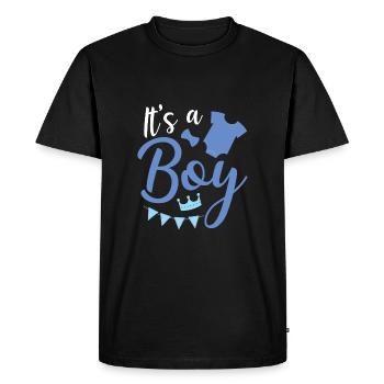 It's a boy - Men's Premium Organic T-Shirt - black - Front - Nico (187cm)