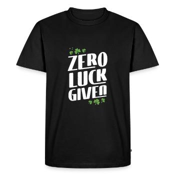 Zero happiness given - Men's Premium Organic T-Shirt - black - Front - Nico (187cm)