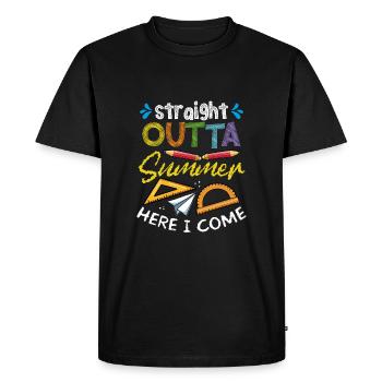 I come straight from the summer - Men's Premium Organic T-Shirt - black - Front - Nico (187cm)