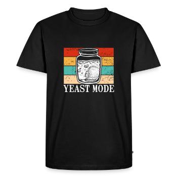 Levain en pot rétro - T-shirt Premium bio Homme - noir - Devant - Nico (187cm)