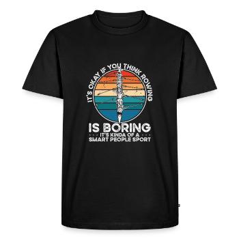 It's okay if you think that - Men's Premium Organic T-Shirt - black - Front - Nico (187cm)