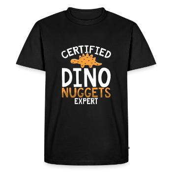 Expert certifié en pépites de dinosaures - T-shirt Premium bio Homme - noir - Devant - Nico (187cm)