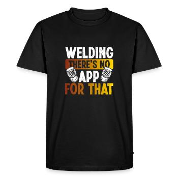 Il n’y a pas d’application pour le soudage - T-shirt Premium bio Homme - noir - Devant - Nico (187cm)