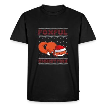 Noël Foxy - T-shirt Premium bio Homme - noir - Devant - Nico (187cm)