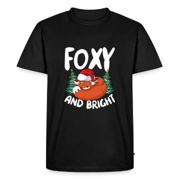 Fox and Bright - Men's Premium Organic T-Shirt - black - Front - Nico (187cm)