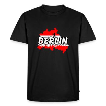 Berlin - T-shirt Premium bio Homme - noir - Devant - Nico (187cm)