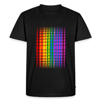 Conception colorée de chemise de fête de la fierté gay - T-shirt Premium bio Homme - noir - Devant - Nico (187cm)