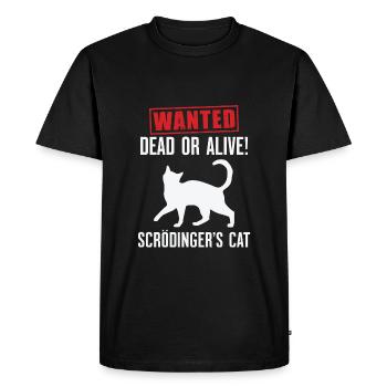 Schrödinger's Cat - Men's Premium Organic T-Shirt - black - Front - Nico (187cm)