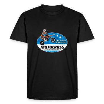 Kinder Motocross - KIDS MX - T-shirt Premium bio Homme - noir - Devant - Nico (187cm)