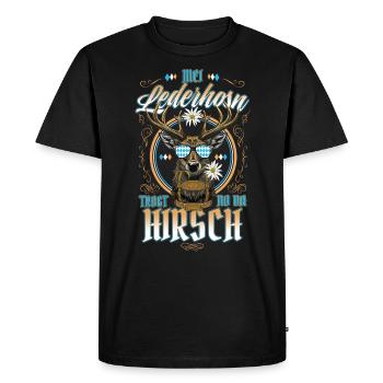 Mei Lederhosn is in da Wäsch Lederhosen Ersatz - T-shirt Premium bio Homme - noir - Devant - Nico (187cm)