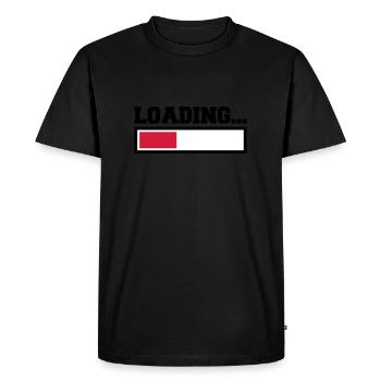 Loading - Men's Premium Organic T-Shirt - black - Front - Nico (187cm)