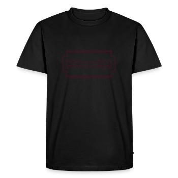 RAZOR BLADE SHAVER - Men's Premium Organic T-Shirt - black - Front - Nico (187cm)