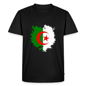 l'Algérie Algérie - T-shirt Premium bio Homme - noir - Devant - Nico (187cm)