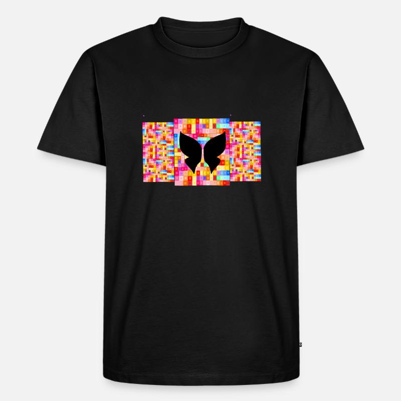 Schmetterling Vision *** - Männer Premium Bio T-Shirt - Schwarz