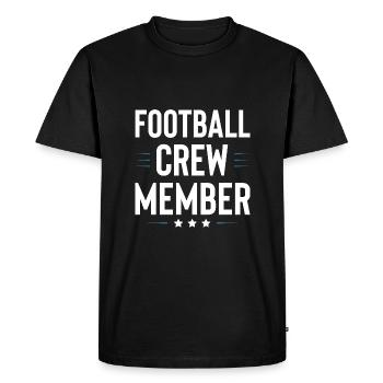 Équipe de football - T-shirt Premium bio Homme - noir - Devant - Nico (187cm)