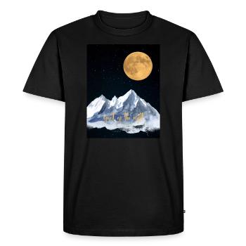 L’ de la nuit - T-shirt Premium bio Homme - noir - Devant - Nico (187cm)