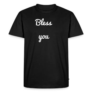 Bless You - T-shirt Premium bio Homme - noir - Devant - Nico (187cm)