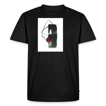 Sans titre - T-shirt Premium bio Homme - noir - Devant - Nico (187cm)