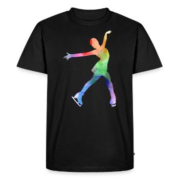 Figure Skating Ice Skater Skate Dance Winter Sport - Men's Premium Organic T-Shirt - black - Front - Nico (187cm)