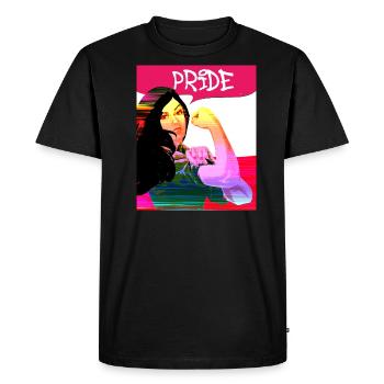 pride,woman life freedom, LGTB,pride,women - Men's Premium Organic T-Shirt - black - Front - Nico (187cm)