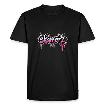 Skamerz O.G Logo - T-shirt Premium bio Homme - noir - Devant - Nico (187cm)