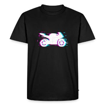 motorbike Design for a motorbike fan - Men's Premium Organic T-Shirt - black - Front - Nico (187cm)