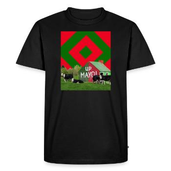 Mayo GAA - Men's Premium Organic T-Shirt - black - Front - Nico (187cm)