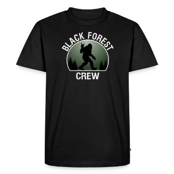 Black Forest Crew - Men's Premium Organic T-Shirt - black - Front - Nico (187cm)