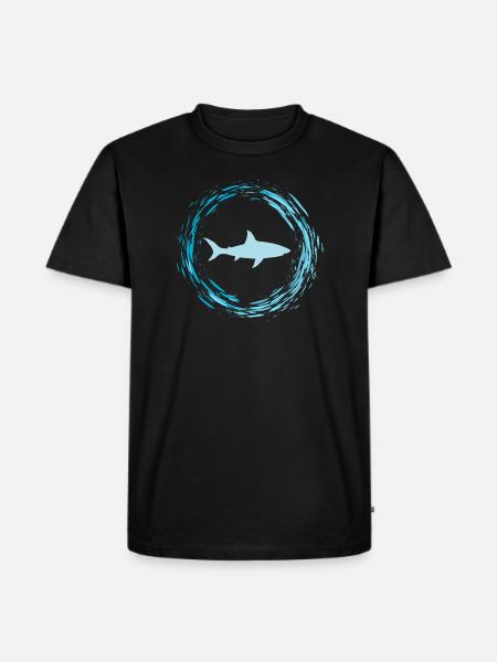 shark - Men's Premium Organic T-Shirt - black