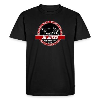 Ju-Jutsu Jiu Jutsu Ju-Jitsu - Men's Premium Organic T-Shirt - black - Front - Nico (187cm)