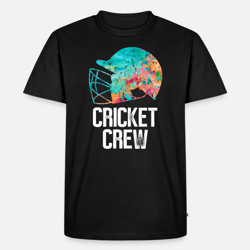 Équipe de cricket - T-shirt Premium bio Homme - noir