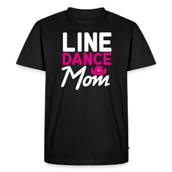 Line Dance Mom Linedance Mommy Gift - Men's Premium Organic T-Shirt - black - Front - Nico (187cm)