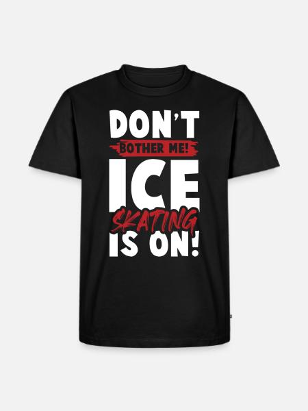 eislauf eisläufer - Männer Premium Bio T-Shirt - Schwarz