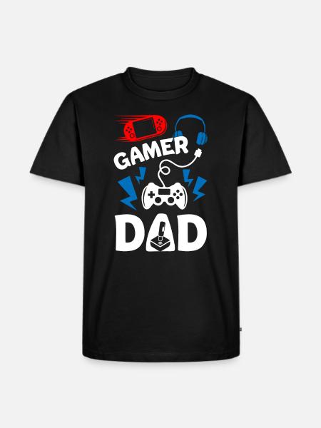Gamer Dad - Men's Premium Organic T-Shirt - black