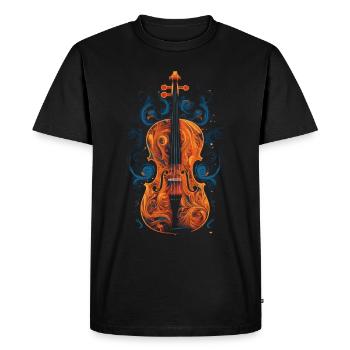 Violon Violoniste Violoniste Violoniste - T-shirt Premium bio Homme - noir - Devant - Nico (187cm)