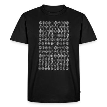 Easter eggs Easter Easter motif - Men's Premium Organic T-Shirt - black - Front - Nico (187cm)