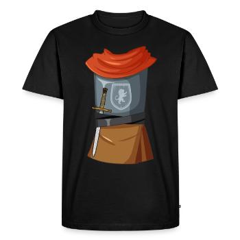 Garçons Chevalier Costume Halloween Chevalier - T-shirt Premium bio Homme - noir - Devant - Nico (187cm)
