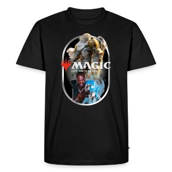Magic: The Gathering Ajani Et Teferi Magie Bleue - T-shirt Premium bio Homme - noir - Devant - Nico (187cm)