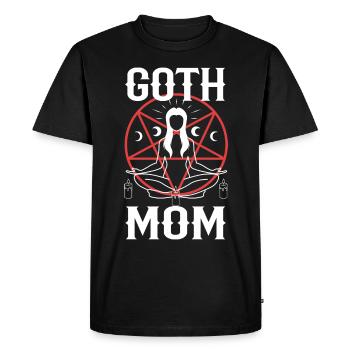 Goth Mom - Men's Premium Organic T-Shirt - black - Front - Nico (187cm)