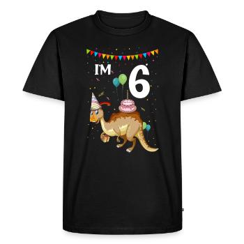 Parasaurolophus pour les dinosaures et les chasseurs de fosil - T-shirt Premium bio Homme - noir - Devant - Nico (187cm)