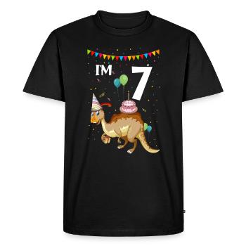 Dinosaur Motif for Paleontologists - Men's Premium Organic T-Shirt - black - Front - Nico (187cm)