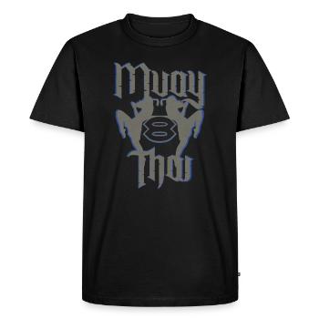 Muay Thai Kickboxing - Men's Premium Organic T-Shirt - black - Front - Nico (187cm)