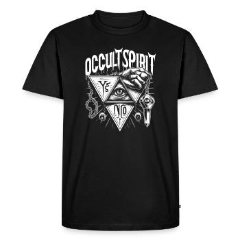 Bone Logo Pendulum 3 - Men's Premium Organic T-Shirt - black - Front - Nico (187cm)
