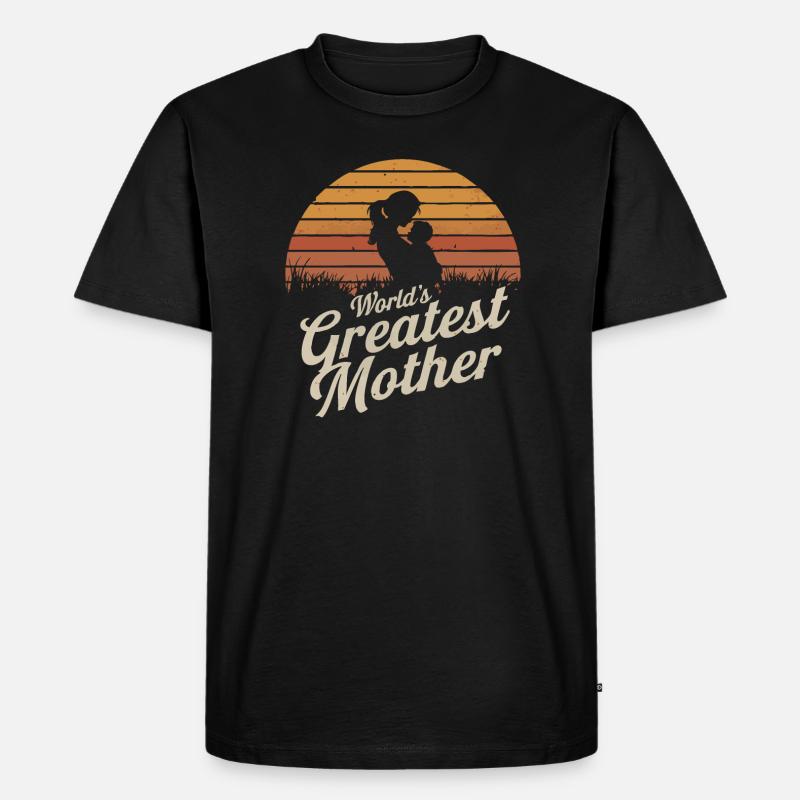 Die beste Mutter der Welt - Männer Premium Bio T-Shirt - Schwarz