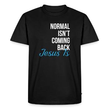 jesus Design pour un jésus et les passionnés de religion - T-shirt Premium bio Homme - noir - Devant - Nico (187cm)