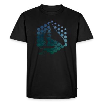 Hydroptère Femmes Hommes wingfoil wingsurf wingsurfe - T-shirt Premium bio Homme - noir - Devant - Nico (187cm)